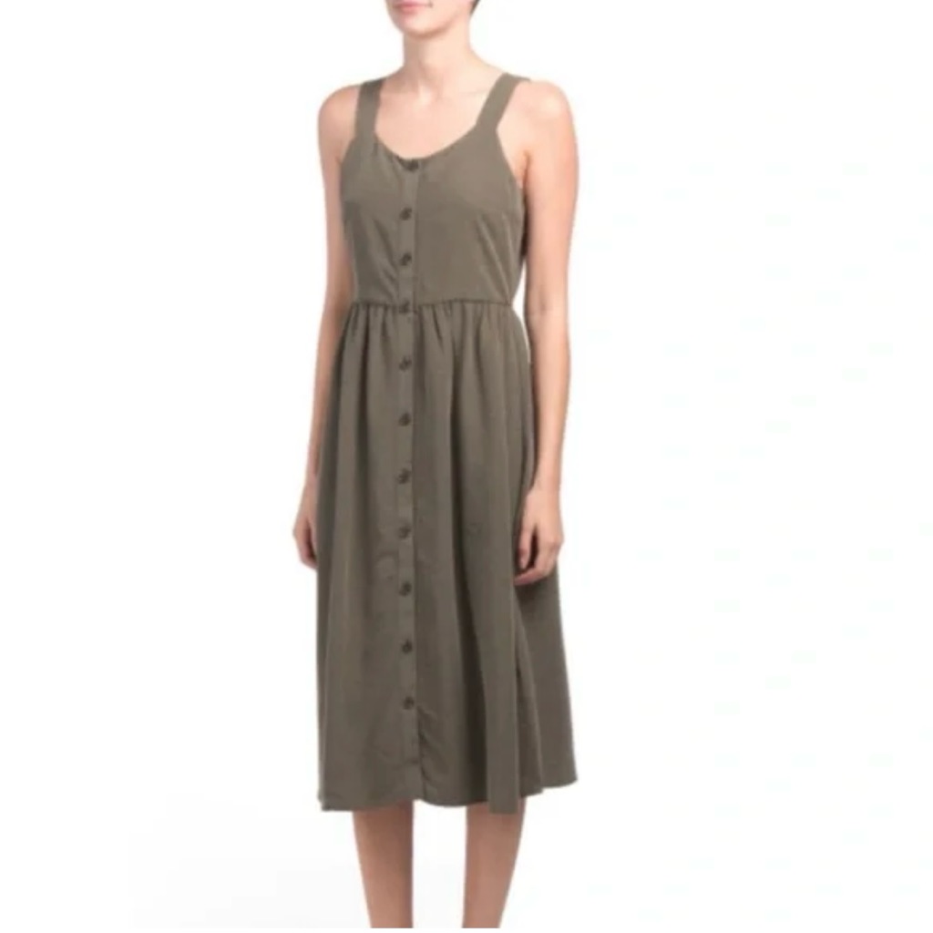 Nicole Miller Modal Button Front Dress
